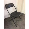 Poly folding chair-BLACK